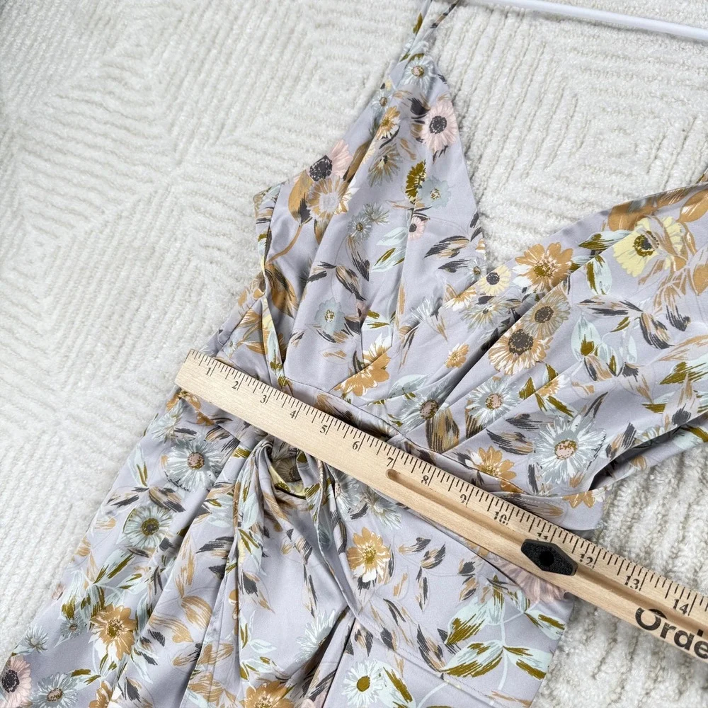 ASTR THE LABEL Floral Print Midi Dress Women's Medium Fairy Festival Boho Brunch - Picture 7 of 15